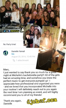 DJ Chef's Bachelorette Cooking Class Parties