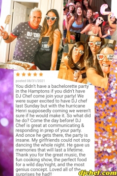 DJ Chef's Bachelorette Cooking Class Parties