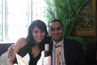 Johanna Guardado and Vijay Singh